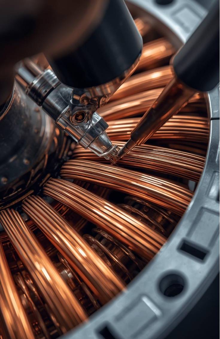 Farklı marka <br> ve modellere uygun <br>  motor sarımı <br> bobinaj onarımı